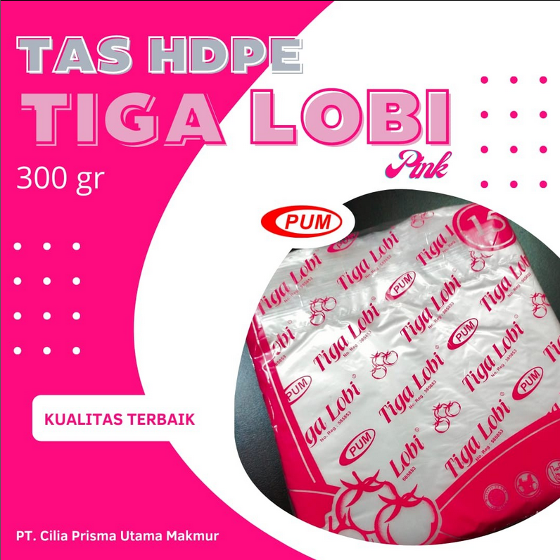Tas HDPE Tiga Lobi