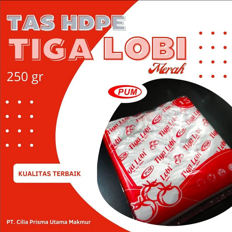 Tas HDPE Tiga Lobi