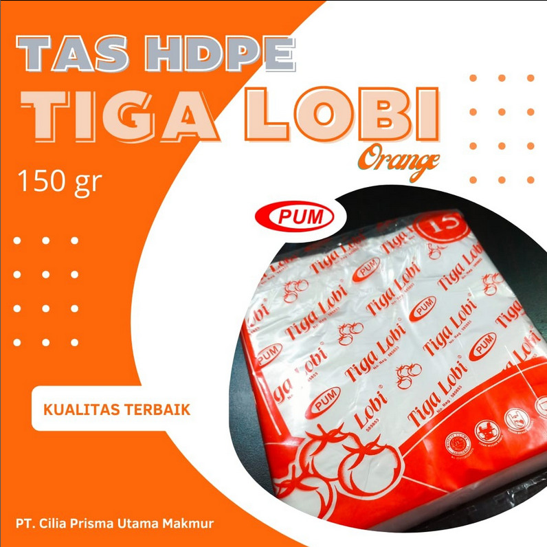 Tas HDPE Tiga Lobi