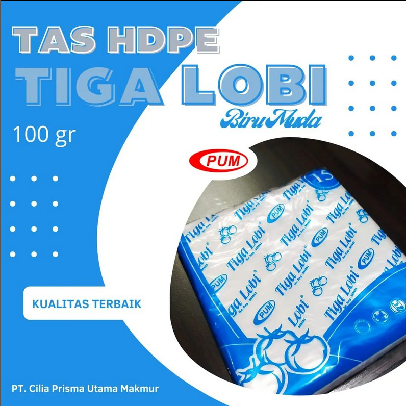 Tas HDPE Tiga Lobi