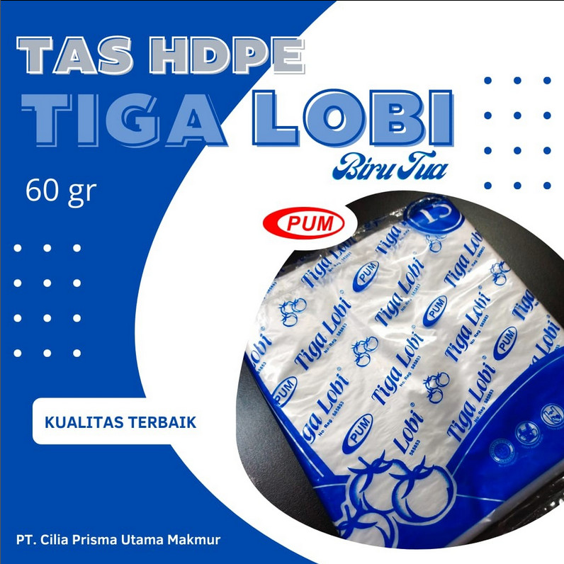 Tas HDPE Tiga Lobi