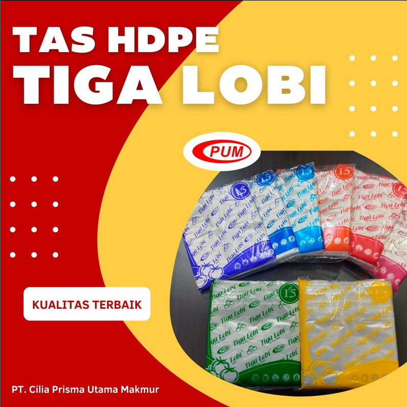 Tas HDPE Tiga Lobi