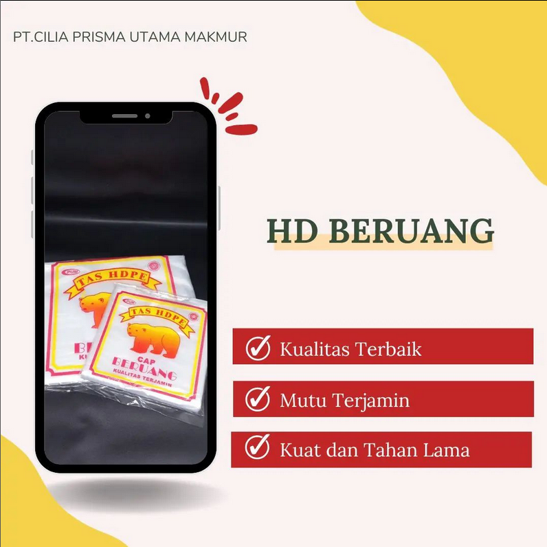 Tas HDPE Tiga Beruang